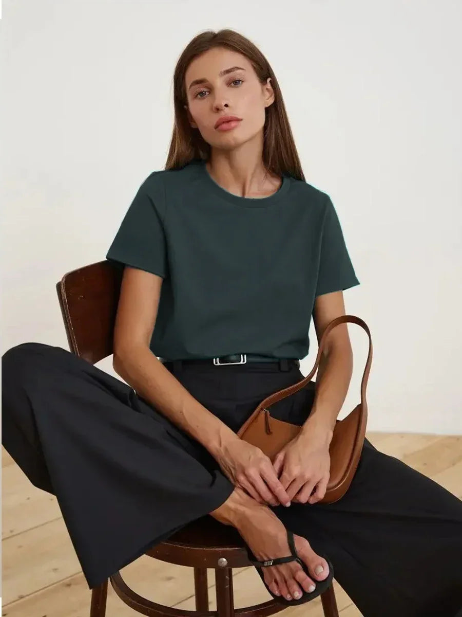 Basic Summer Essential Cotton Tee