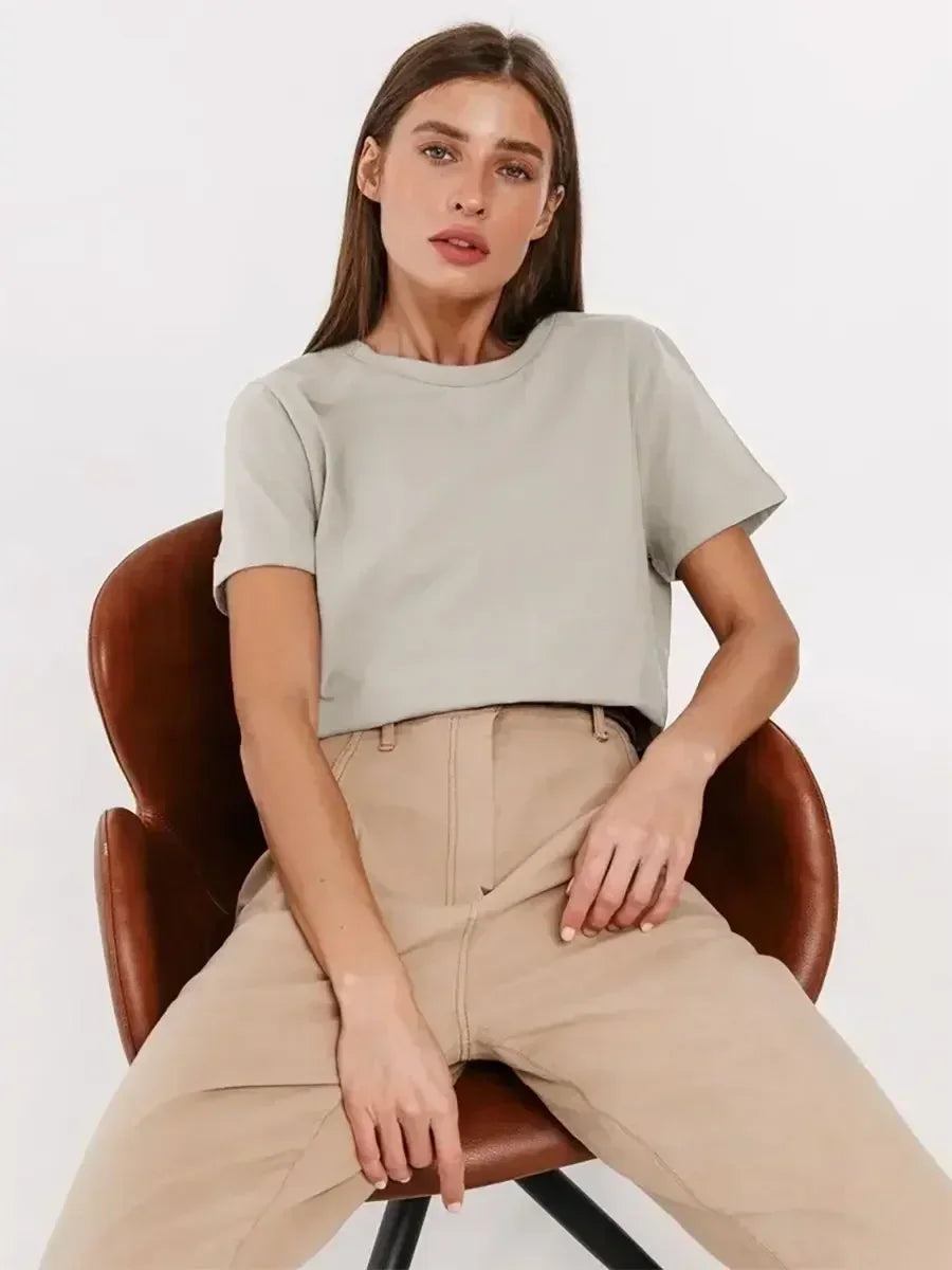 Basic Summer Essential Cotton Tee