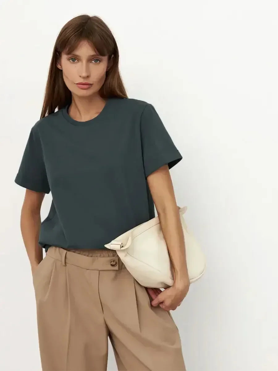 Basic Summer Essential Cotton Tee