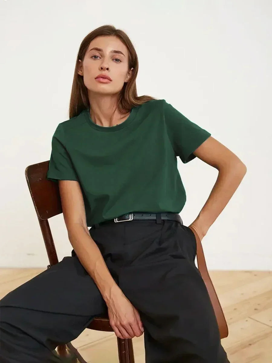 Basic Summer Essential Cotton Tee