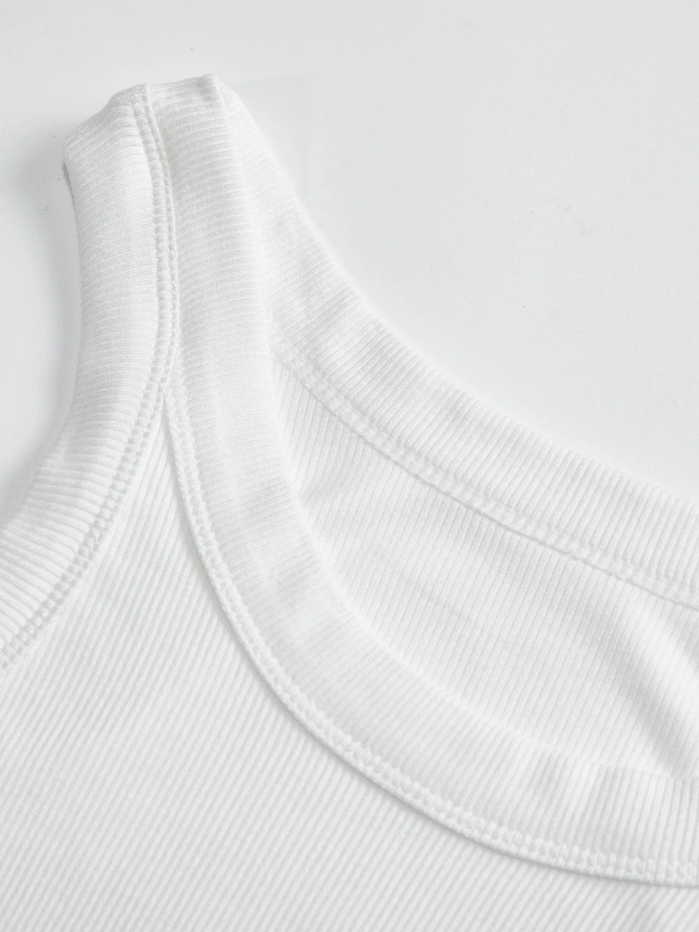 California Los Angeles Slogan Summer Cotton Ribbed Tank Top