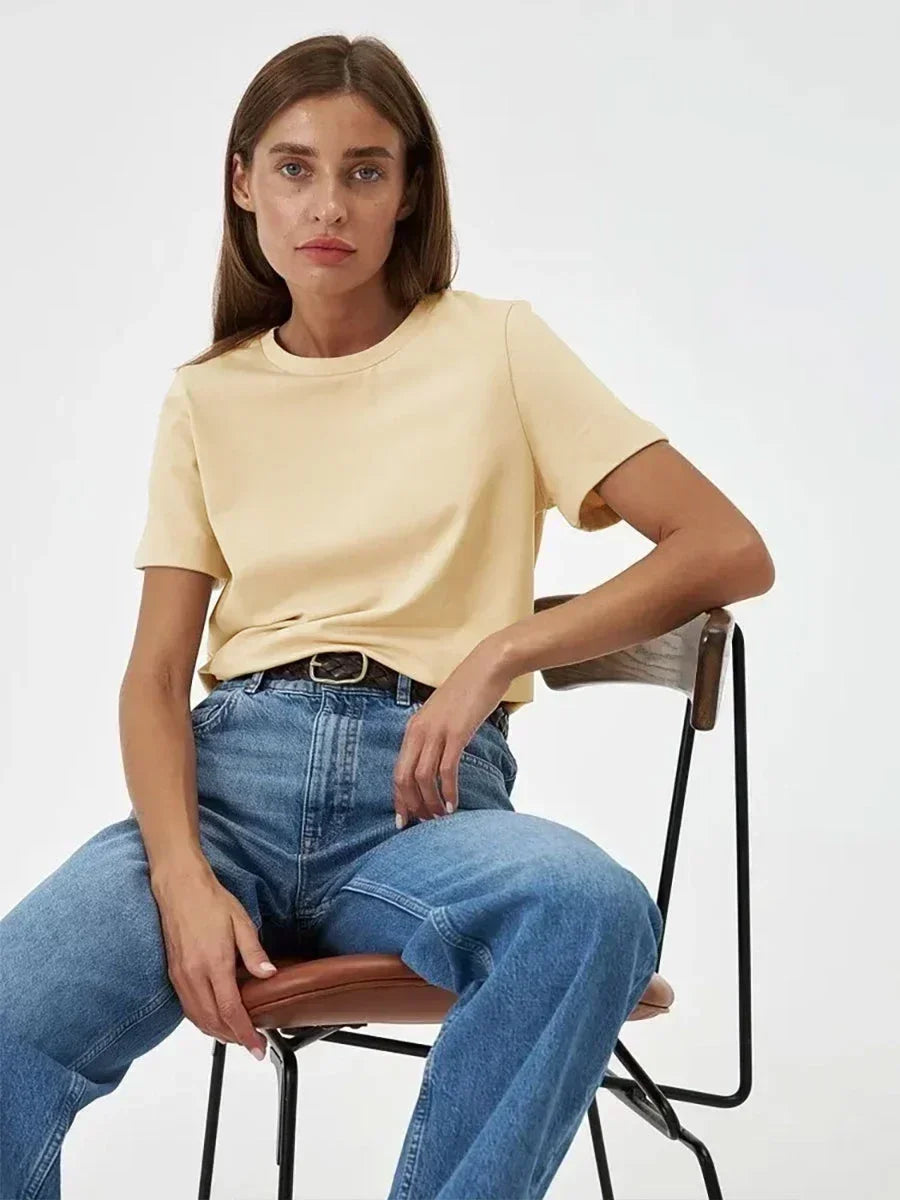 Basic Summer Essential Cotton Tee