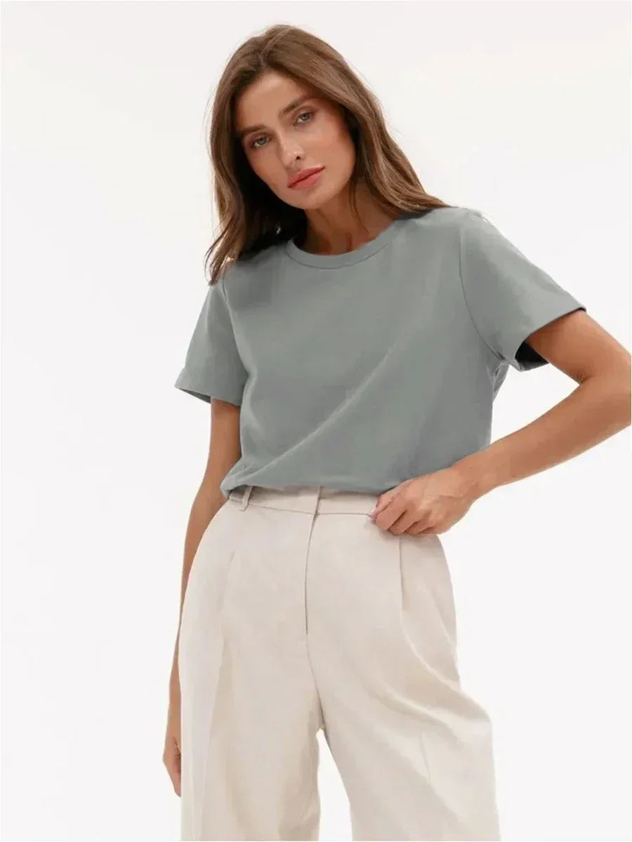 Basic Summer Essential Cotton Tee