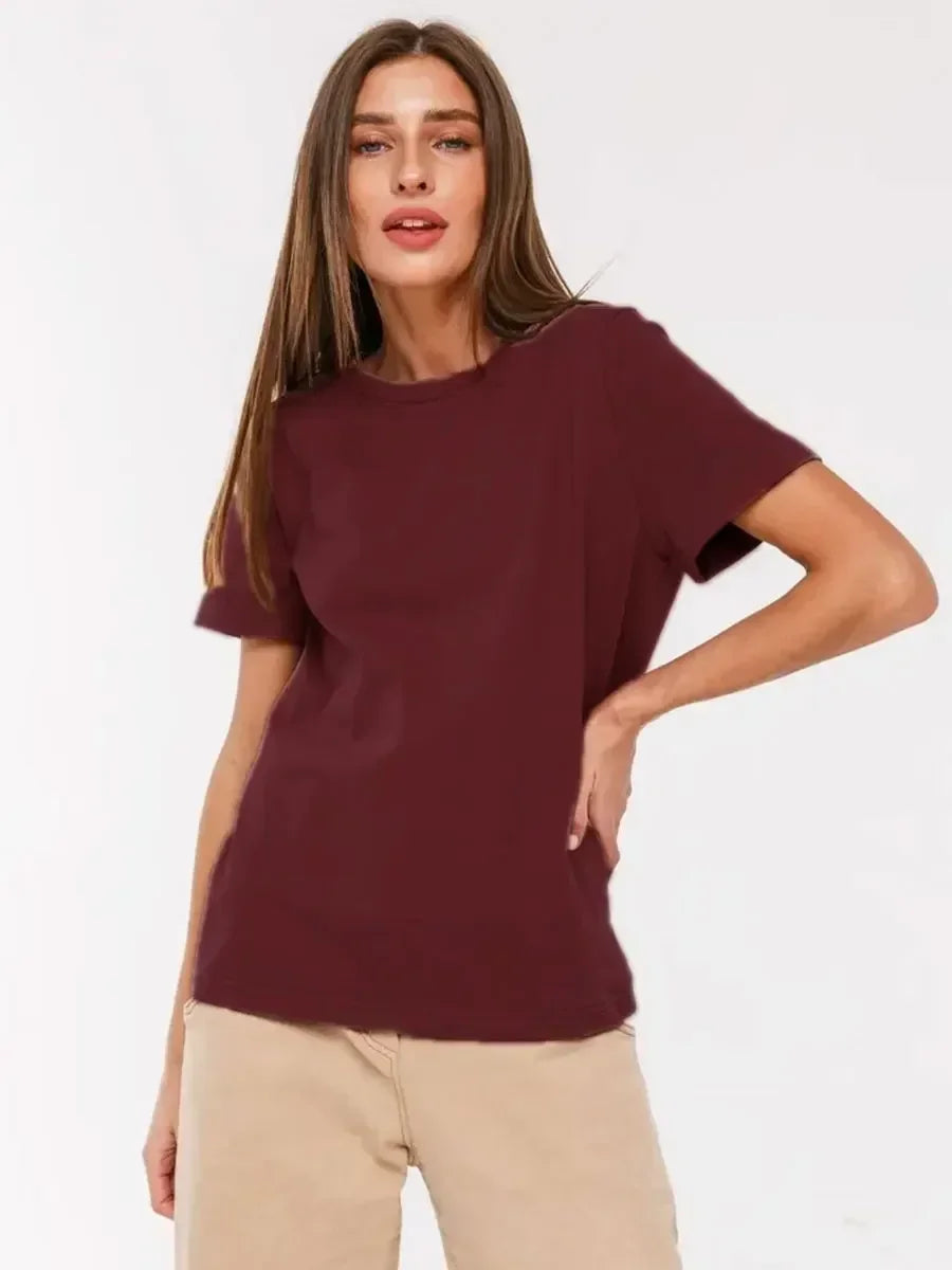 Basic Summer Essential Cotton Tee