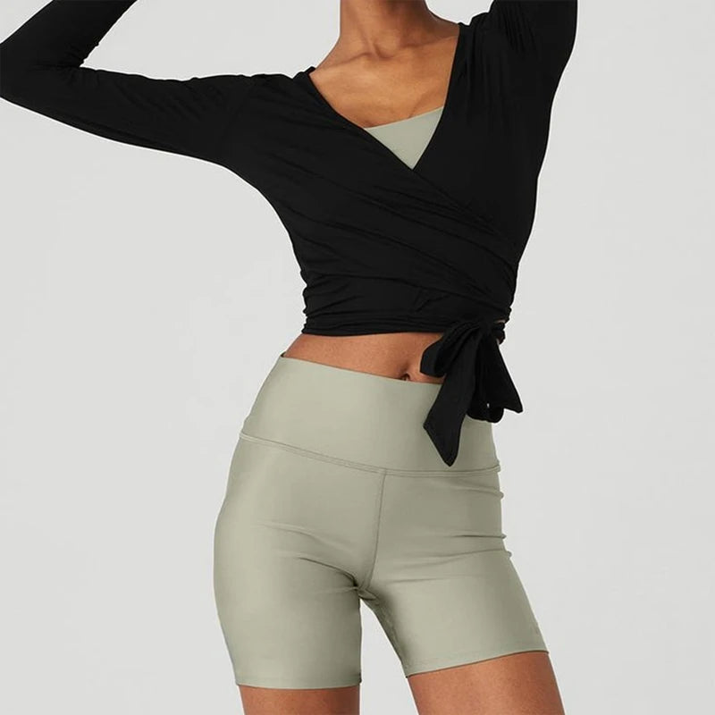 The Serene Wrap Top