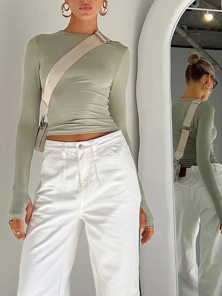 The Elise Long Sleeve Fitted Top